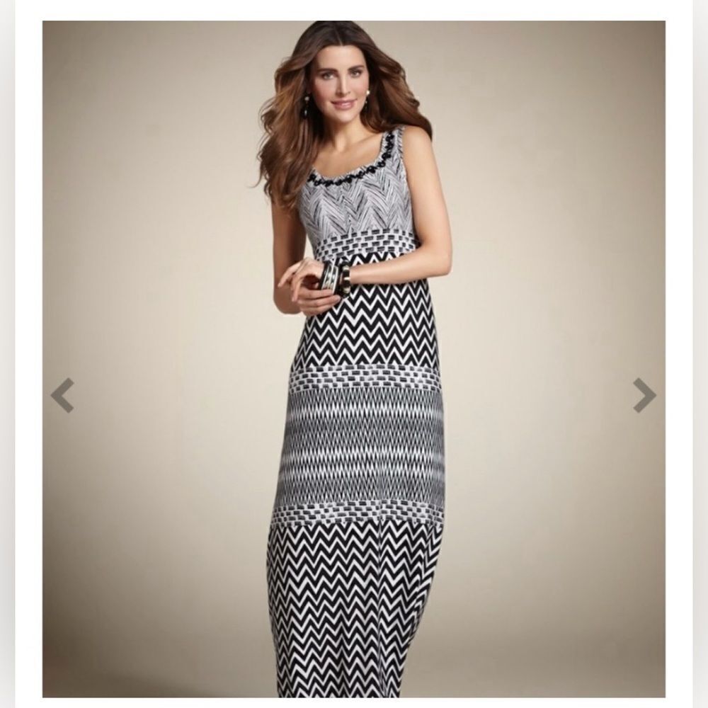 NWT Chicos Embellished Tank Maci Dress